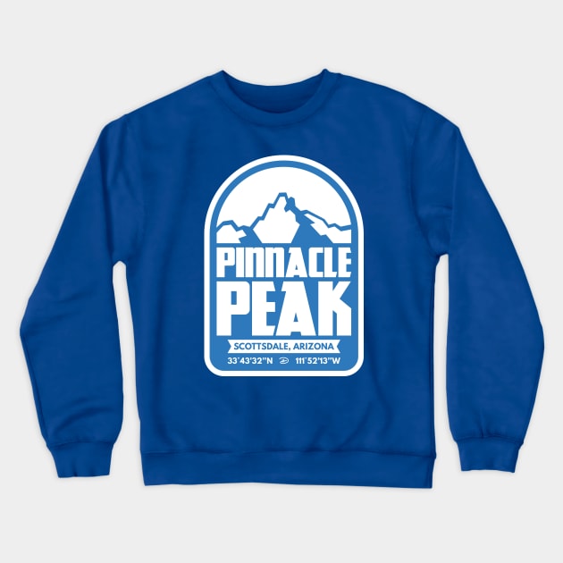 Pinnacle Peak (Agua) Crewneck Sweatshirt by dhartist